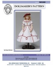 Pique Dress and Straw Hat for Huret Fashion Doll