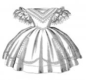 Enfantine Dress Pattern w. Soutache Trim La Mode Illustre