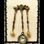 Cover Chatelaine Watch Pin