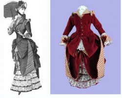 Walking Dress 1883-Mini Magic Pattern or Kit