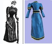 Visiting Dress 1892 - Mini Magic Pattern or Kit