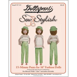 15 Minute Pants Pattern For 16" Fashion Doll