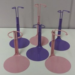 Lavender/Rose Pink Doll Stand Assortment