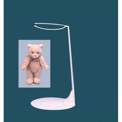Bear Stand Displayhalter 14 20cm für Teddybär 10Pcs White Adjustable Doll 