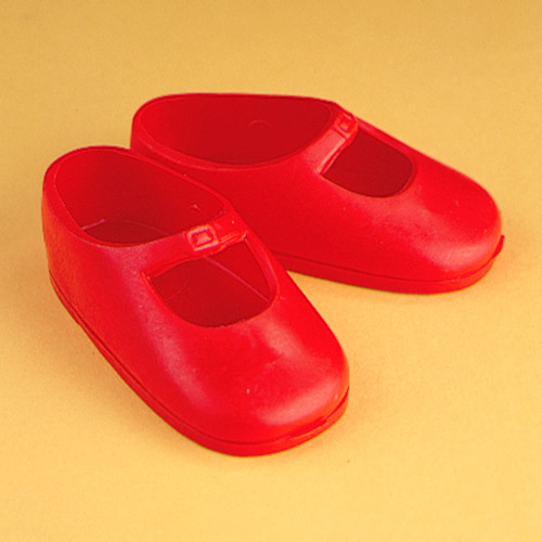 Ideal 16"  RED doll shoes for vinyl Shirley Temple  1972